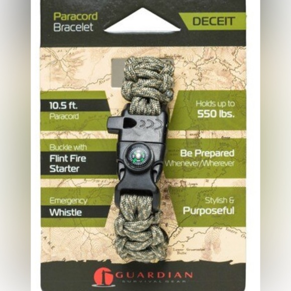 Guardian Paracord Survival Bracelet (Deceit) - Picture 4 of 4